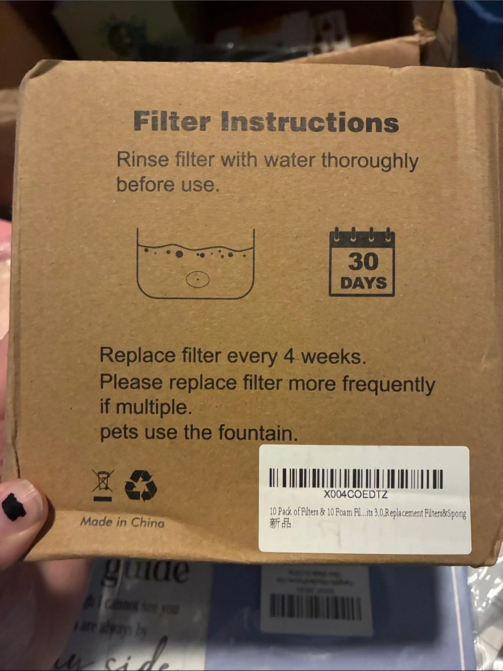 10 Pack Upgraded Filter Unit 3.0 Pet Cat Water Fountain Filters Fit